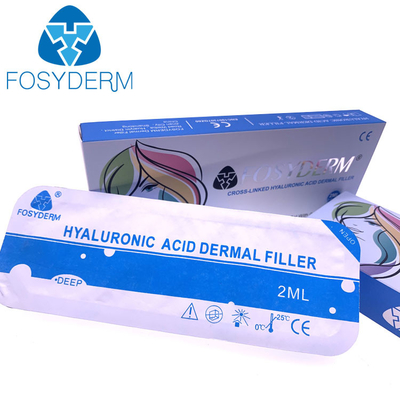 Fosyderm 2ml Hyaluronic Acid Dermal Filler For Facial Wrinkles Lips Chin Cheeks