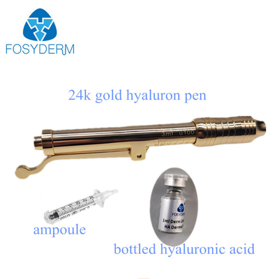 Painless 24k Gold Hyaluron Pen Treatment For Anti Wrinkle , Skin Rejuvenation