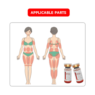 5 vials Red Ampoule Lipolysis Solution For Body Slimming
